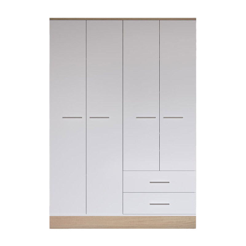Harmony pakoworld four-door wardrobe in oak-white shade 137x52x198cm