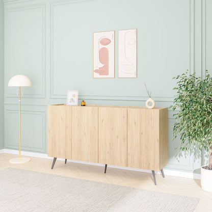 Kudro pakoworld sideboard in oak shade 180x43x100cm
