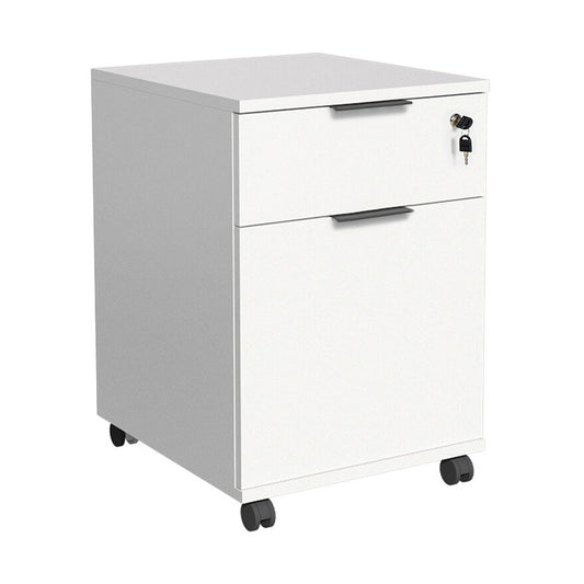 Taker pakoworld office drawer unit on wheels in white shade 41x45x61cm