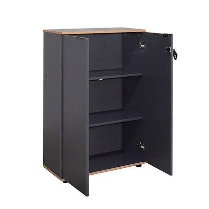 Office cabinet Taker I pakoworld in anthracite shade 72x34x109cm