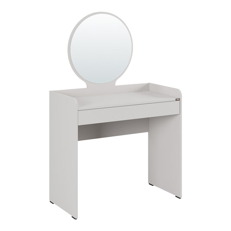 Bedroom vanity with mirror Nashi I pakoworld in mink shade 90x47x147cm