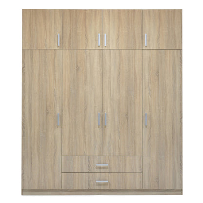 4 Door wardrobe Royal pakoworld with loff sonoma 200x58x230