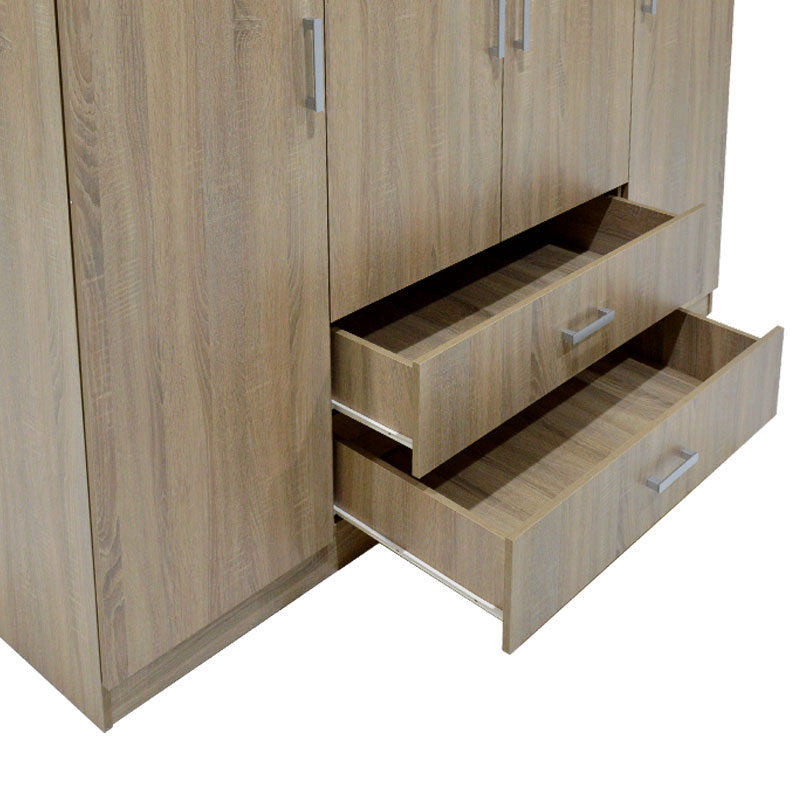 4 Door wardrobe Royal pakoworld with loff sonoma 200x58x230