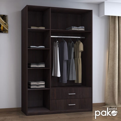 3 Door wardrobe Royal pakoworld with loft wenge 150x58x230
