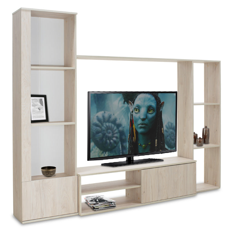 TV Unit Blossom pakoworld in sonoma light 220x32,4x177,5cm