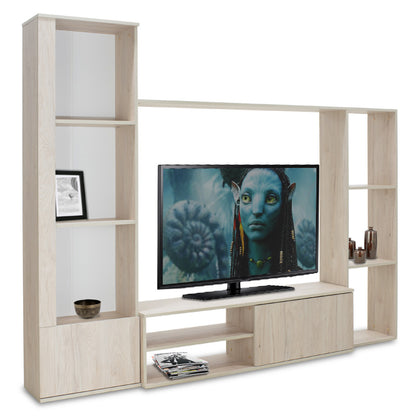 TV Unit Blossom pakoworld in sonoma light 220x32,4x177,5cm