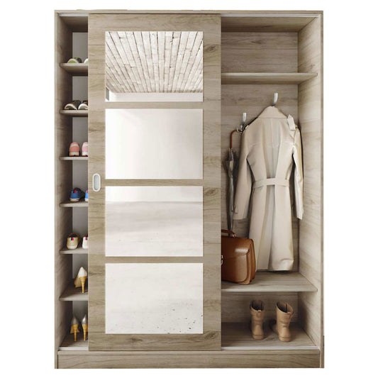 Shoe cabinet Zephyr pakoworld 21 pairs sonoma 150x38.5x201cm
