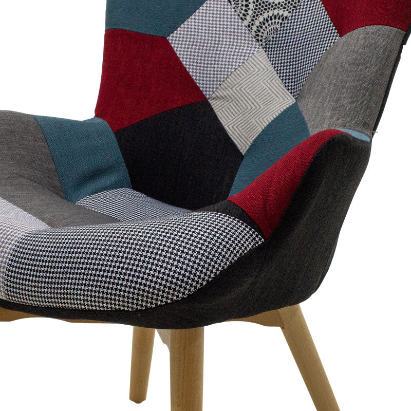 Armchair Kido pakoworld retro designed multicolored patchwork