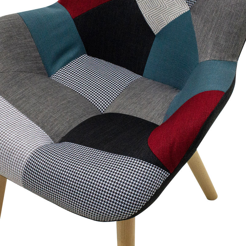 Armchair Kido pakoworld retro designed multicolored patchwork