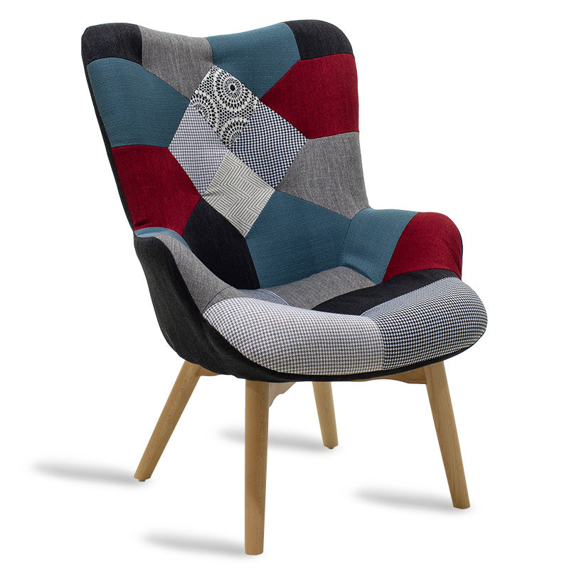 Armchair Kido pakoworld retro designed multicolored patchwork