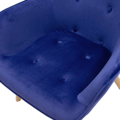 Armchair Kido pakoworld velvet blue color