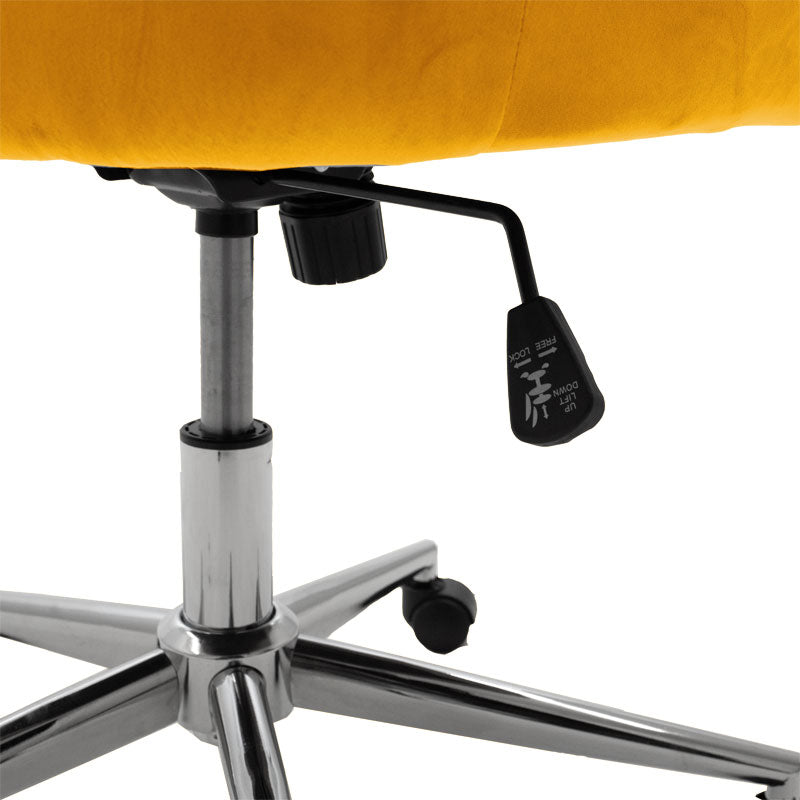 Manager office chair Kido pakoworld yellow velvet