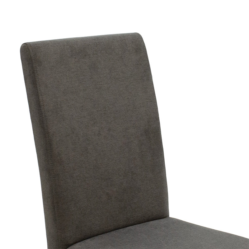 Wooden chair Ditta pakoworld with dark grey fabric - wooden legs black