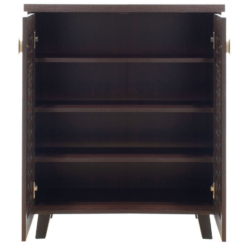 Shoe cabinet MANTAM pakoworld 12 pairs walnut 78x40x92 cm