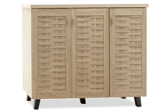 Shoe cabinet MANTAM pakoworld 16 pairs sonoma 115.5x40x92cm
