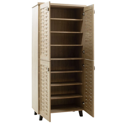 Shoe cabinet MANTAM pakoworld 24 pairs sonoma 78x40x170.5cm