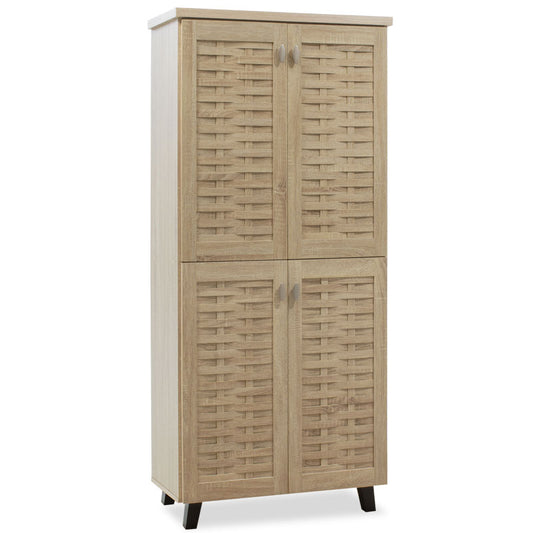Shoe cabinet MANTAM pakoworld 24 pairs sonoma 78x40x170.5cm