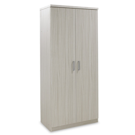 Wardrobe LEGO pakoworld with 2 doors in white-grey color 80x45x180cm