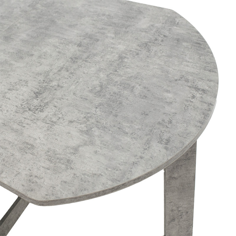 Dining table Nadine pakoworld polymorphic-extendable color grey antique 160x80x76.5cm