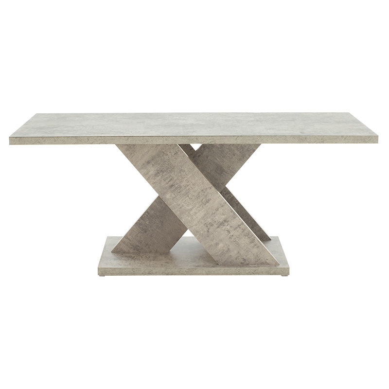 Coffee table Solange pakoworld color grey antique 110x55x47.5cm