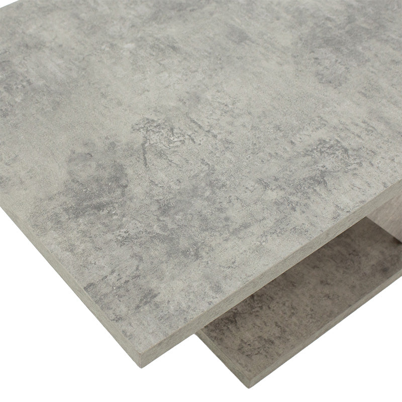 Coffee table Solange pakoworld color grey antique 110x55x47.5cm