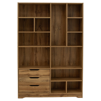 Bookcase Lucinda  pakoworld sonoma 120x29.8x180.5cm