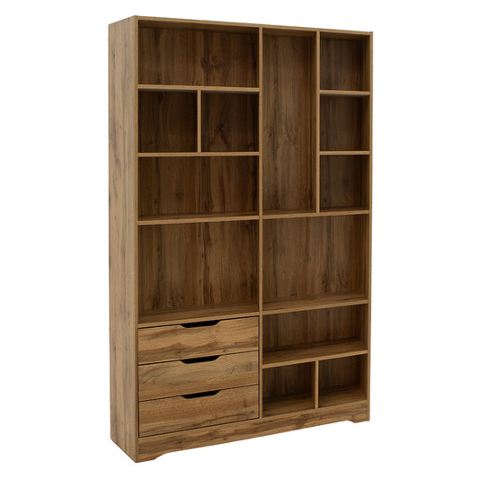 Bookcase Lucinda  pakoworld sonoma 120x29.8x180.5cm