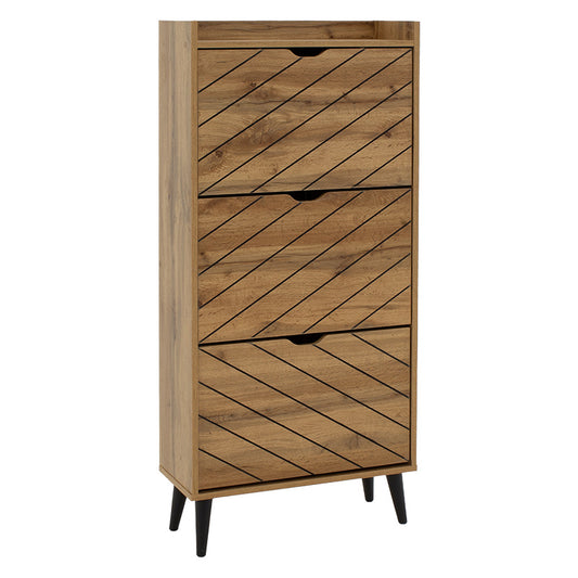 Shoe cabinet Thelma pakoworld 9 pairs sonoma 60x23.8x131.6 cm