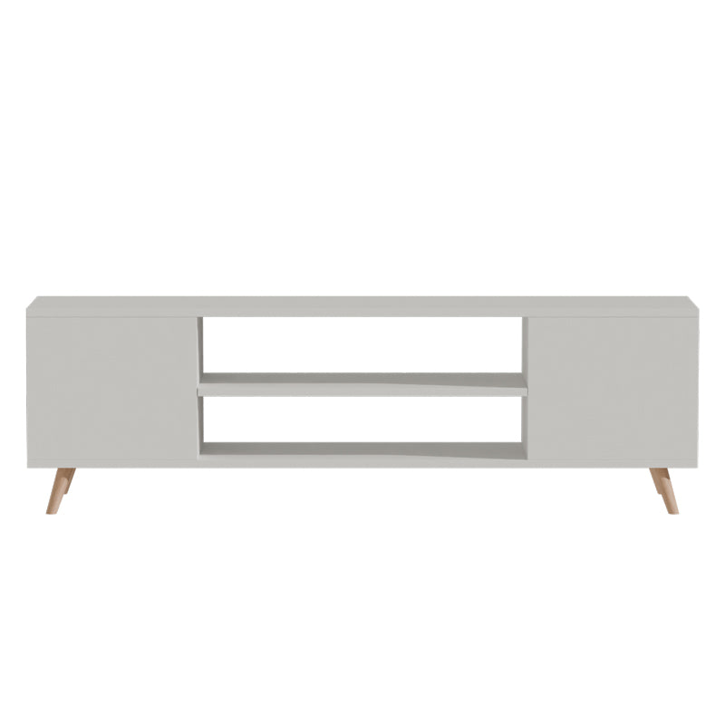 TV cabinet Icarus pakoworld melamine white-natural 150x32x46cm