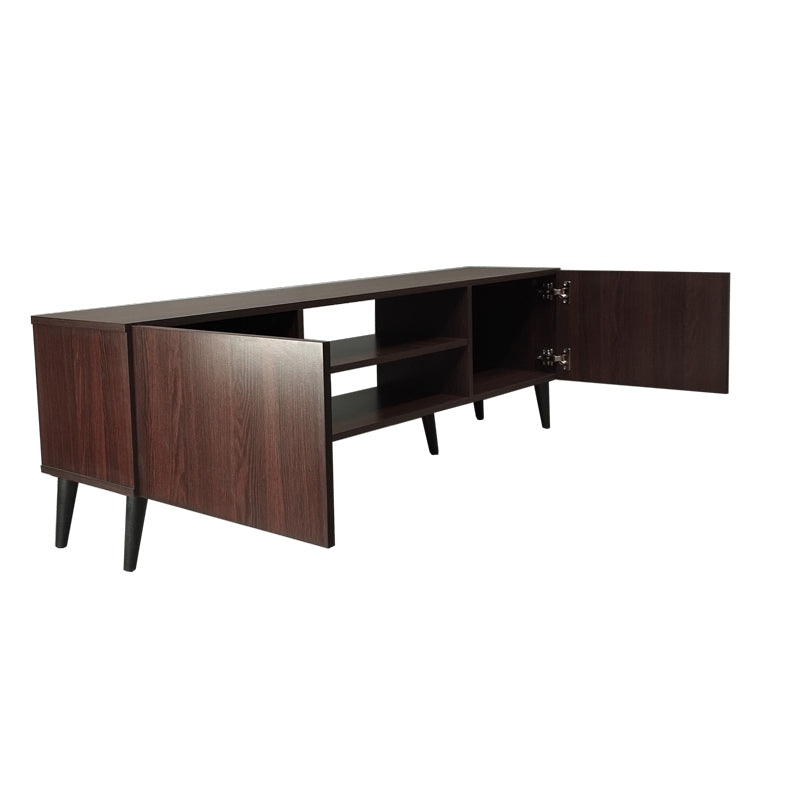 TV cabinet Icarus pakoworld melamine walnut-wenge 150x32x46cm