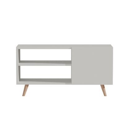 TV cabinet Orianne pakoworld melamine white-natural 90x32x46cm