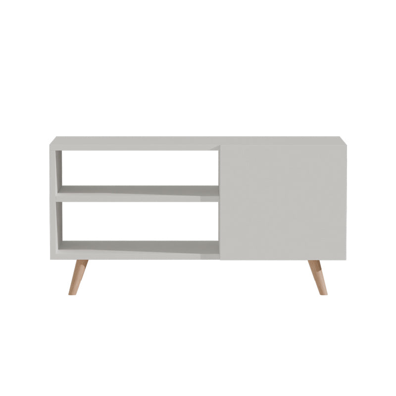 TV cabinet Orianne melamine white-natural 90x32x46cm