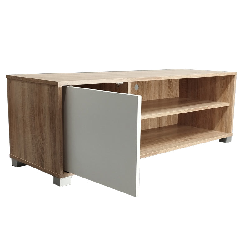 TV cabinet Ellon pakoworld melamine sonoma-white 120x40x41cm