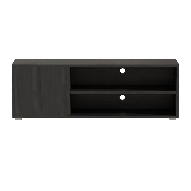 TV cabinet Ellon pakoworld melamine black 120x40x41cm