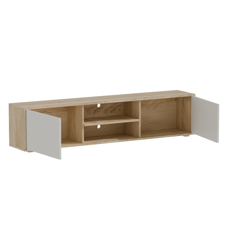 TV cabinet Darion pakoworld melamine natural-white 180x40x41cm