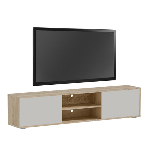 TV cabinet Darion pakoworld melamine natural-white 180x40x41cm