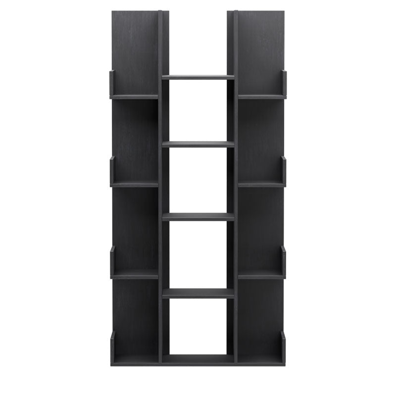 Charles pakoworld melamine anthracite bookcase 90x31x182.5cm