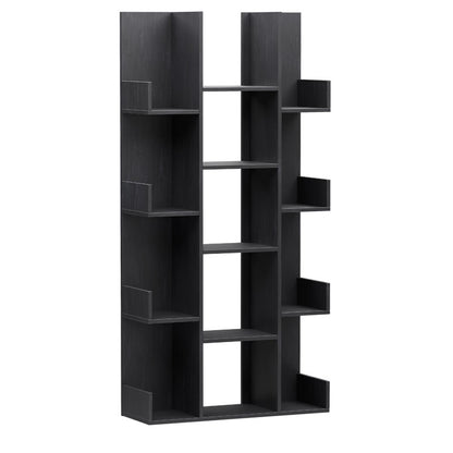 Charles pakoworld melamine anthracite bookcase 90x31x182.5cm