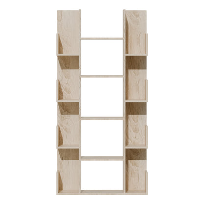 Bookcase Charles pakoworld melamine natural 90x31x182.5cm