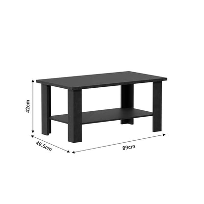 Riano pakoworld zebrano melamine coffee table 89x49.5x42cm