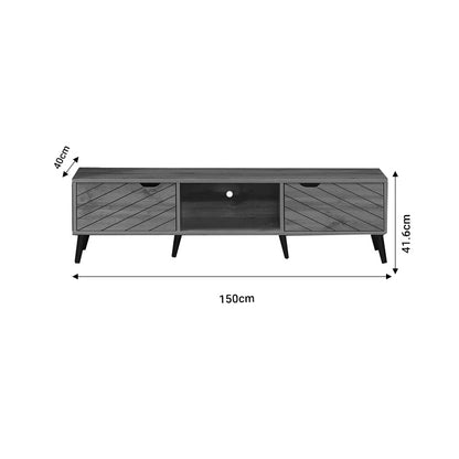 TV cabinet Thelma pakoworld sonoma melamine 150x40x41.6cm