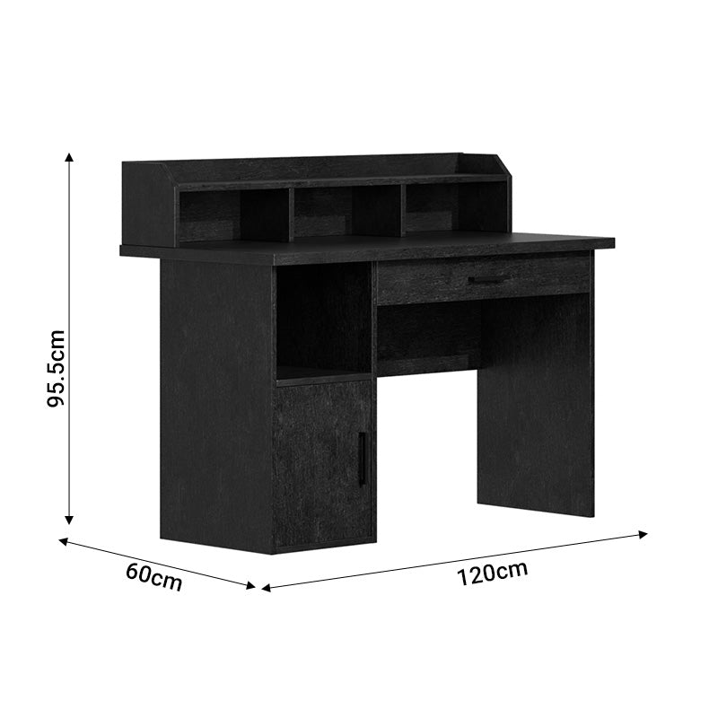 Work office desk Workie pakoworld zebrano mdf 120x60x95.5cm