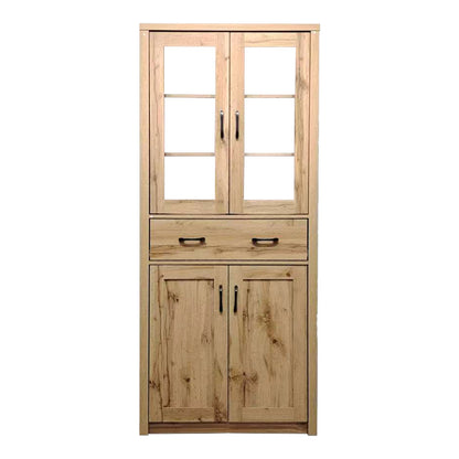 Nisso display case-wardrobe in oak color 80x40x183.5cm