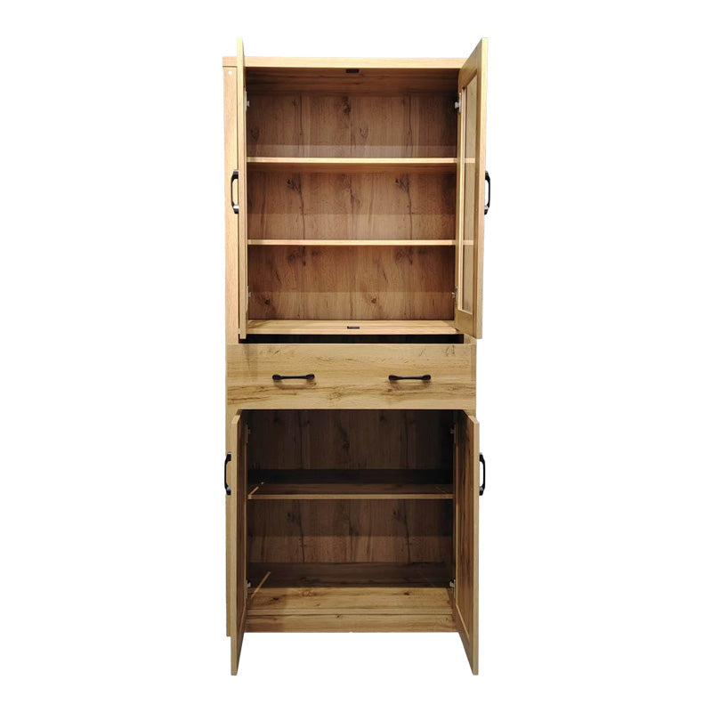 Nisso display case-wardrobe in oak color 80x40x183.5cm