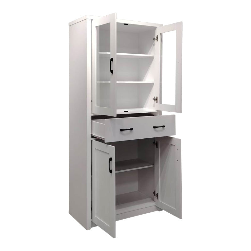 Nisso display case-wardrobe in white color 80x40x183.5cm