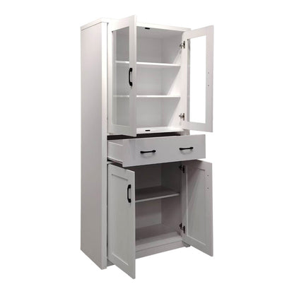 Nisso display case-wardrobe in white color 80x40x183.5cm