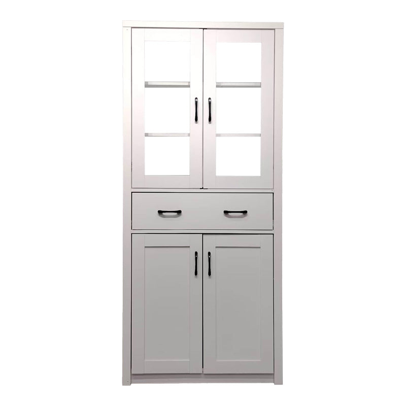 Nisso display case-wardrobe in white color 80x40x183.5cm