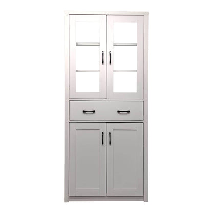 Nisso display case-wardrobe in white color 80x40x183.5cm