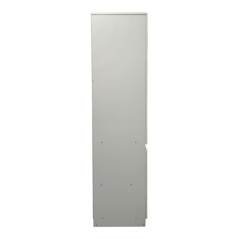 Three-door wardrobe Merzia white with sonoma 120x46.5x183cm