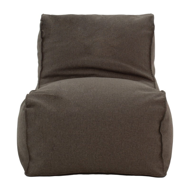 Lara  pakoworld bean bag-lounger fabric in gray-brown color
